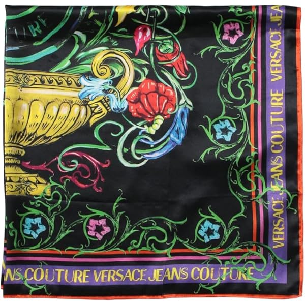 VERSACE JEANS COUTURE Multi/Gold Charm Link Baroque Print